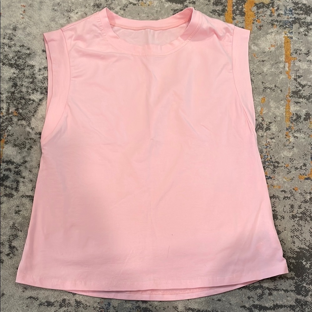 Chic Pink Sleeveless Blouse